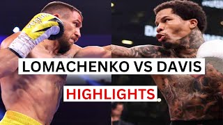 Gervonta Davis vs Vasyl Lomachenko Highlights amp Knockouts [upl. by Anem]