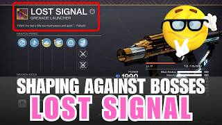 Shaping guide Lost Signal grenade launcher  Crafting tips to Lost Signal grenade launcher [upl. by Lovich]