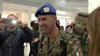 LIBANO IL COMANDO BRIGATA SASSARI E RIENTRATO IN PATRIA [upl. by Enelam]