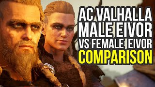 Assassins Creed Valhalla Gameplay Male Eivor VS Female Eivor Comparison AC Valhalla Gameplay [upl. by Schlesinger]