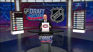 2022 NHL Draft Lottery  Montreal Canadiens Win First Overall Pick [upl. by Ddat]