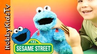 Cookie Monster Count and Crunch Play and Toy Review HobbyKidsTV [upl. by Avir]