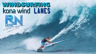 Epic Windsurfing Session  Kona Wind Lanes North Shore Maui Hawaii [upl. by Nuarb]