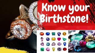 Birthstone by Month  Know your Birthstone  Birthstone Chart  Birthstone Meaning [upl. by Quartis]