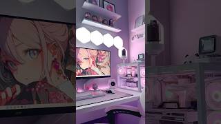 gameroom gamingsetup desksetup setupinspiration anime gamingroom aesthetic kawaii [upl. by Jansson]