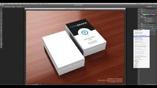 Tutoriel mock up  Créer un mockup de carte de visite psd [upl. by Geilich803]