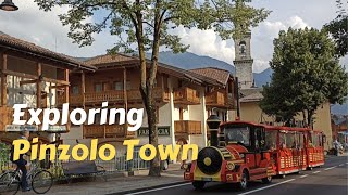 EXPLORING AROUND PINZOLO DOLOMITES TOWN CENTER  TRENTINO ITALY June 2022 [upl. by Aubert]