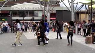 Busking  Stratford station London [upl. by Sakul554]