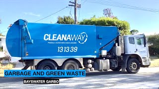 CLEANAWAY GARBAGE TRUCKS  Bayswater Garbage and Green Waste [upl. by Adeirf444]