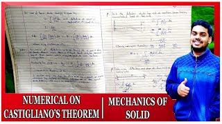 Numerical On Castiglianos Theorem  Energy Methods [upl. by Ellened418]