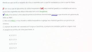 RESOLVENDO EXERCÃCIOS DE BIOLOGIA  VIROLOGIA  AO VIVO [upl. by Lladnek]