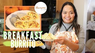 Easy Breakfast Burrito  OnTheGo BREAKFAST  Flavorsome [upl. by Dosh825]