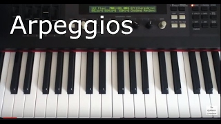 Easy Arpeggios for Piano Keyboard [upl. by Aytnahs300]