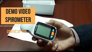 Spirometer PFT Machine  Lung Exerciser Demo Video  How to use spirometer [upl. by Anivahs224]