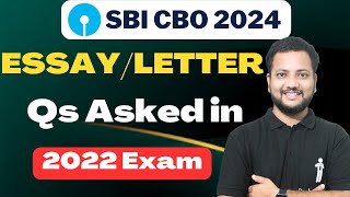 SBI CBO EssayLetter Descriptive Test Questions Asked in Previous Year  50 Marks  Bankers Grade [upl. by Suivatnad]