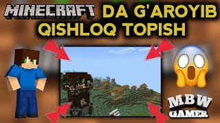 MINECRAFTDA G‘AROYIB QISHLOQ TOPISH  ZO‘R QISHLOQ TOPDIM  QISHLOQ TOPISH 🤩🤩🤩👍👍👍 [upl. by Petras386]