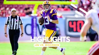 2023 LSU Football vs Wisconsin Highlights [upl. by Emilio598]