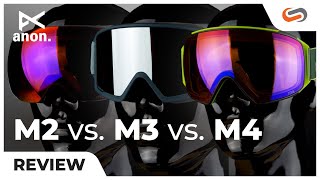 EVERYTHING you should KNOW Anon M2 vs M3 vs M4 Snow Goggles  SportRx [upl. by Phenica]