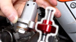 Manual Cam Chain Tensioner  Install and Adjustment [upl. by Meredi]