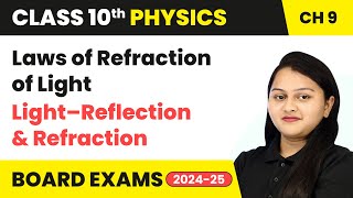 Laws of Refraction of Light  Light–Reflection and Refraction  Class 10 Physics Chapter 9  CBSE [upl. by Lindley]