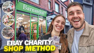 Reselling charity shop items on eBay side hustle 2023 [upl. by Nahtanaoj]