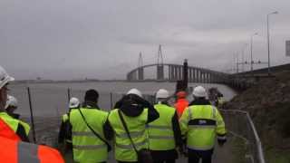 Visite guidée dans les entrailles du Pont de SaintNazaire [upl. by Adnoral]