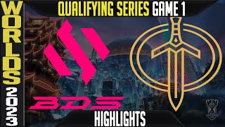 BDS vs GG Highlights Game 1  Worlds 2023 Qualifying Series  Team BDS vs Golden Guardians G1 [upl. by Nedda]