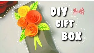 DIY Gift box Diy gift idea How to make gift boxEasy gift ideaviralvideo foryou easypapercraft [upl. by Samy]