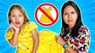 Gatinha das Artes e Mamãe querem o mesmo vestido  FT Gabi e Pietro [upl. by Ennirok]