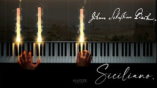 Siciliano from Flute Sonata No2 BWV 1031  JS BACH Piano [upl. by Hannus797]