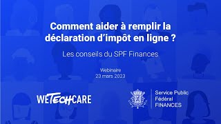 Webinaire  Comment aider à remplir la déclaration dimpôt en ligne  Replay [upl. by Kcirddot]