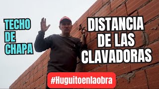 Techo Distancia de las clavadoras techopropio construcion trend [upl. by Ellicec]