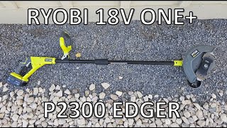 Ryobi P2300 Edger [upl. by Aigil546]