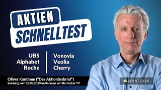 AktienSchnelltest inkl UBS Alphabet Roche GS Vonovia Veolia und Cherry [upl. by Trixie250]