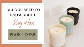 Soy Wax Pros and Cons All You Need To Know About Soy Wax Before Starting Your Candle Business2021 [upl. by Annorah]