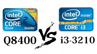 Core 2 Quad Q8400 VS Core i3 3210  Games Benchmark [upl. by Justus]