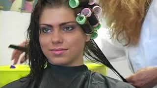 Leahs Roller Set and Backcombing Hairstyle [upl. by Cristiano]