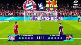 Barcelona vs Bayern Munich  Lewandowski vs kane  eFootball Gameplay 🔥 [upl. by Ennahs]