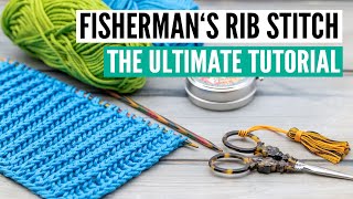 How to knit the fishermans rib  The ultimate tutorial how to decrease fix mistakes etc [upl. by Eisnil]