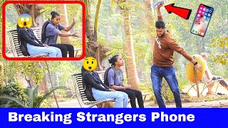 Breaking Strangers Phone Prank  Part 4  Prakash Peswani Prank [upl. by Brunhild147]