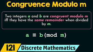 Congruence Modulo m [upl. by Urquhart259]