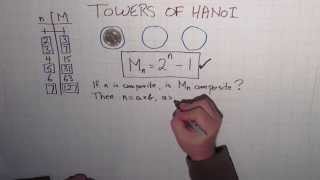 Towers of Hanoi  Part 3 Mersenne Primes [upl. by Burgener]