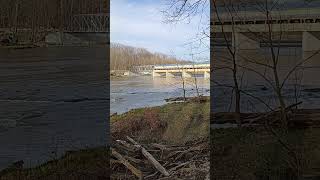 New covered bridge  Grand River in Harpersfield Township [upl. by Lissie]