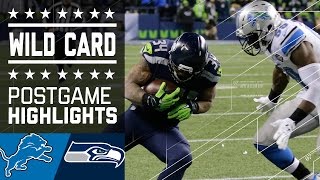 Lions vs Seahawks  NFL Wild Card Game Highlights [upl. by Jordans]