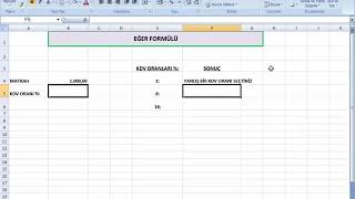 Excel Ders 3 Eğer Formülü ve Örnekler [upl. by Aleemaj]