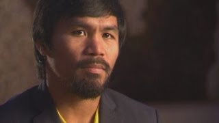 Manny Pacquiao interview Boxer not running for Philippines presidency [upl. by Hellman]