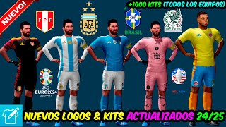 😍 COMO PONER KITS Y LOGOS AL DREAM LEAGUE SOCCER 2024 UNIFORMES Y ESCUDOS MUY FÁCIL Y RAPIDO [upl. by Atiuqaj826]