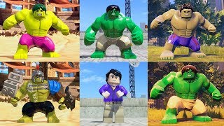 Evolution of Hulk Bruce Banner in LEGO Marvel Games [upl. by Nileve]