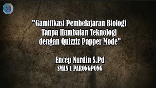 Video Penggunaan Papper Mode Quizziz pada Pembelajaran Biologi [upl. by Rigdon]