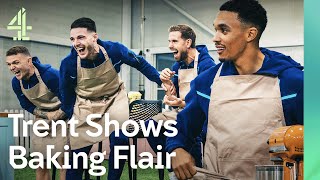 England Stars Bake Their Idols On The Great British Bake Off [upl. by Hyrup740]